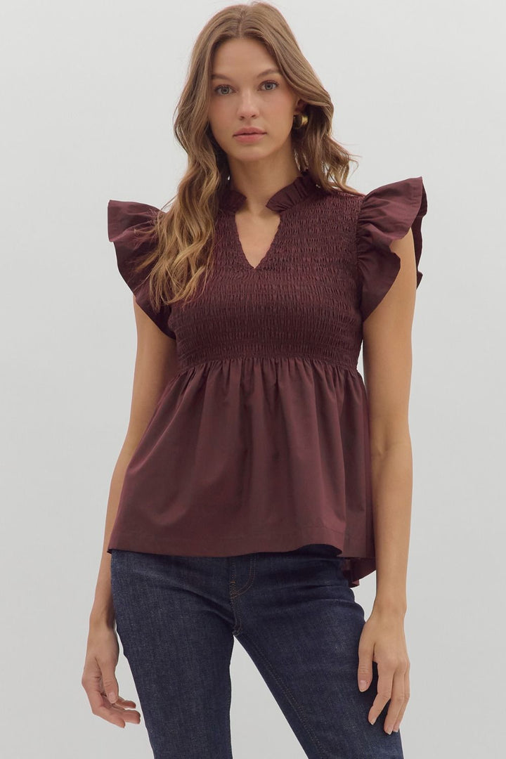 Carla Peplum Top - Simply Polished Boutique
