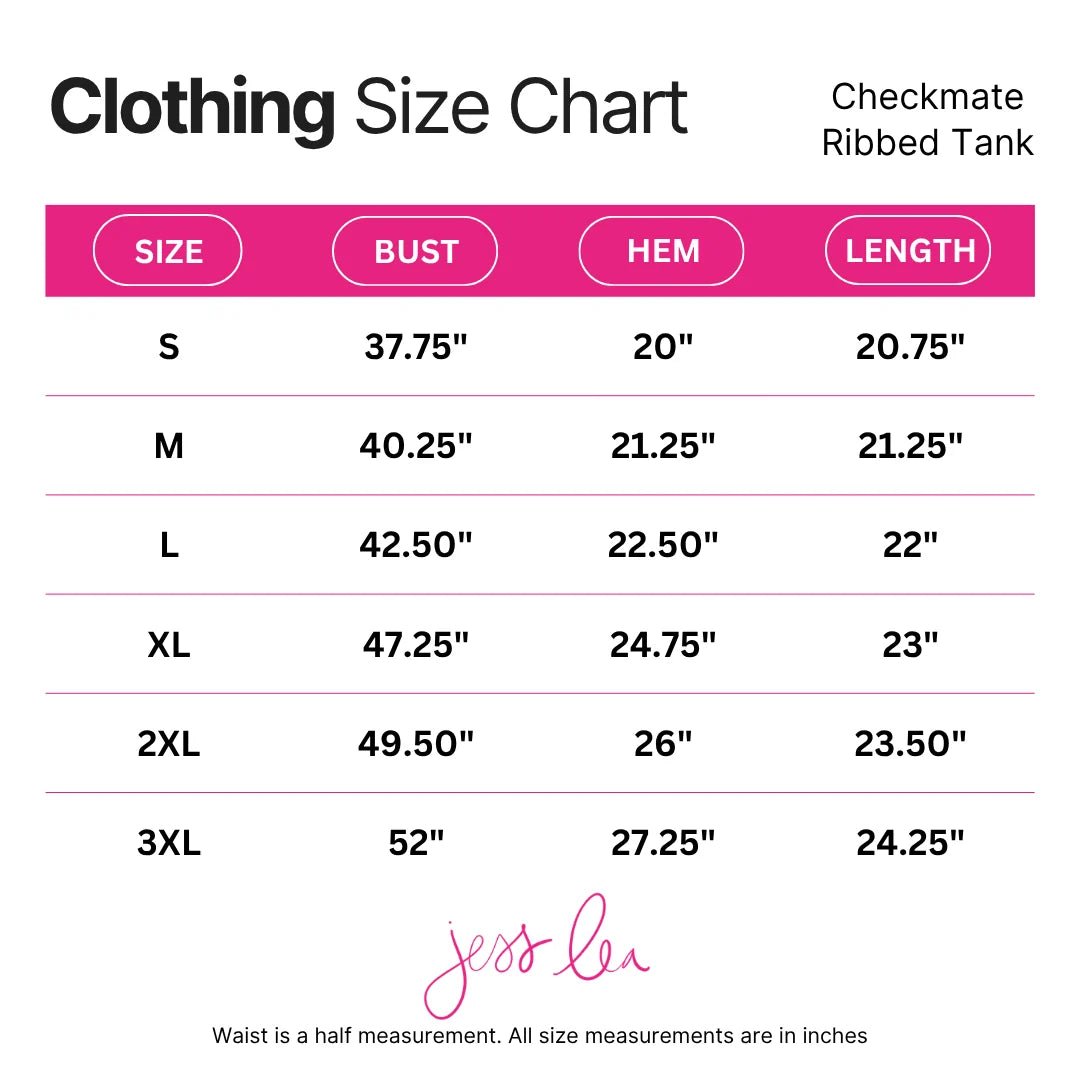 Checkered Ribbed Tank Top - Simply Polished Boutique
