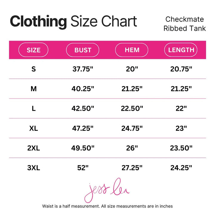Checkered Ribbed Tank Top - Simply Polished Boutique