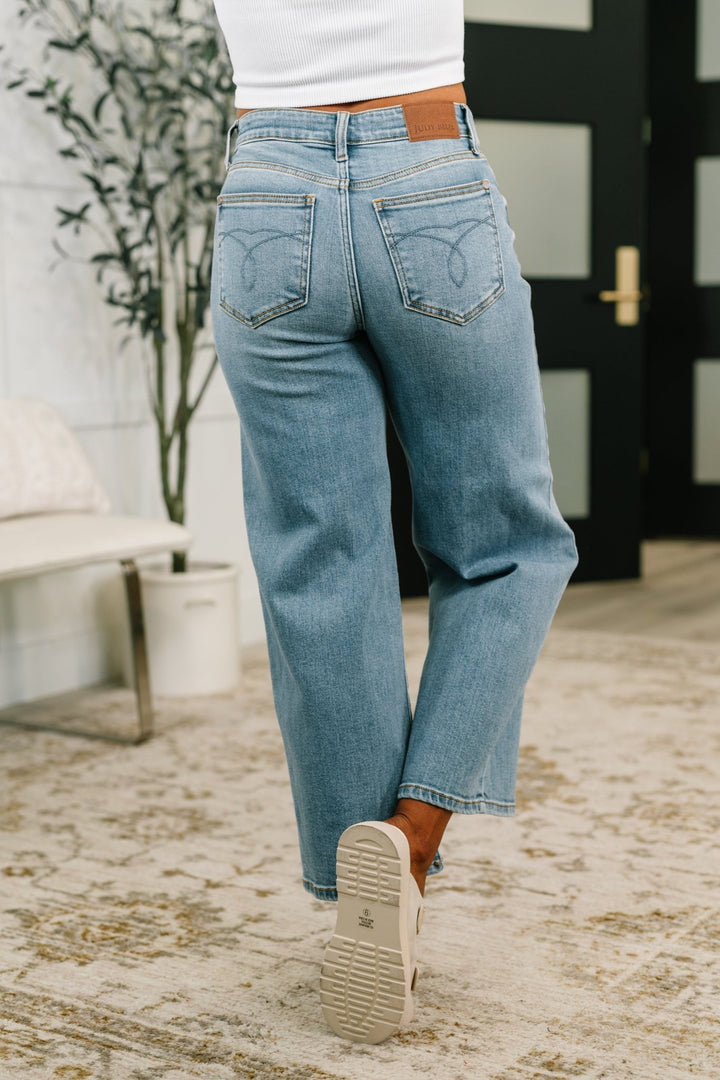Claudia Mid Rise Wide Leg Ankle Jean - Simply Polished Boutique