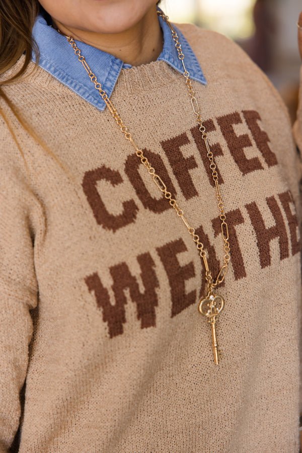 Coffee Weather Sweater - Simply Polished Boutique