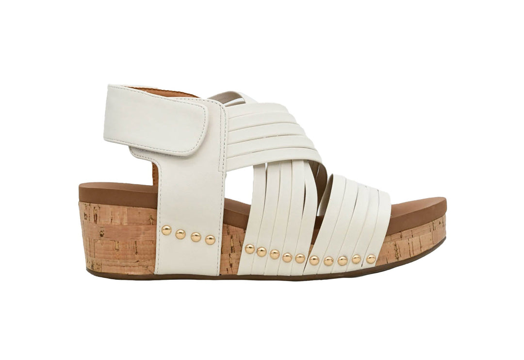 Corkys Good For You Ivory Wedges - Simply Polished Boutique