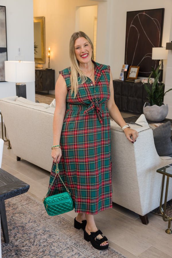 Countryside Charm Midi Dress - Simply Polished Boutique