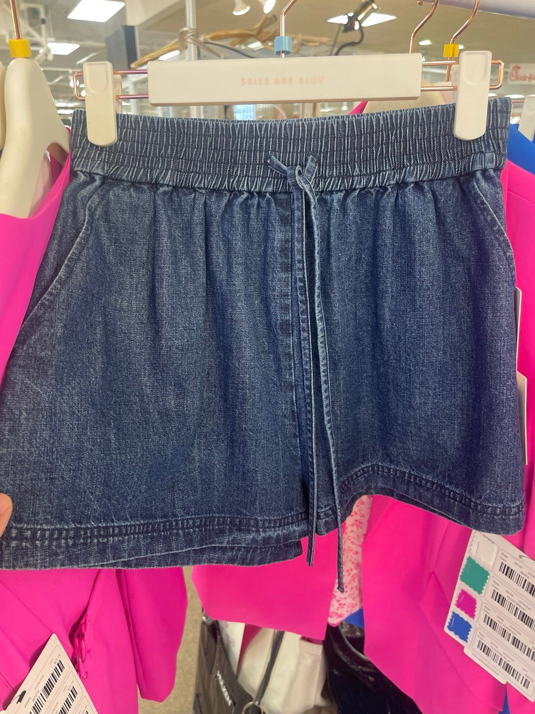 Easy Days Tie Waist Denim Shorts - Simply Polished Boutique