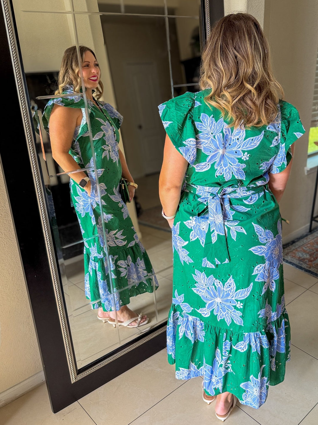 Emerald Escape Midi Dress - Simply Polished Boutique