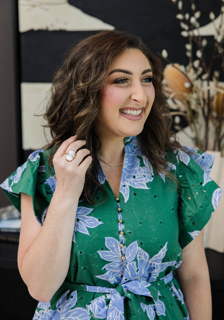 Emerald Escape Midi Dress - Simply Polished Boutique