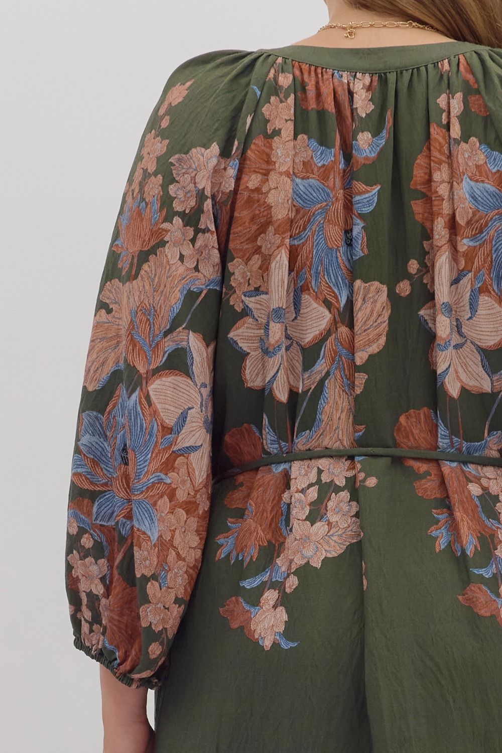 Autumn Petals Midi Dress - Simply Polished Boutique