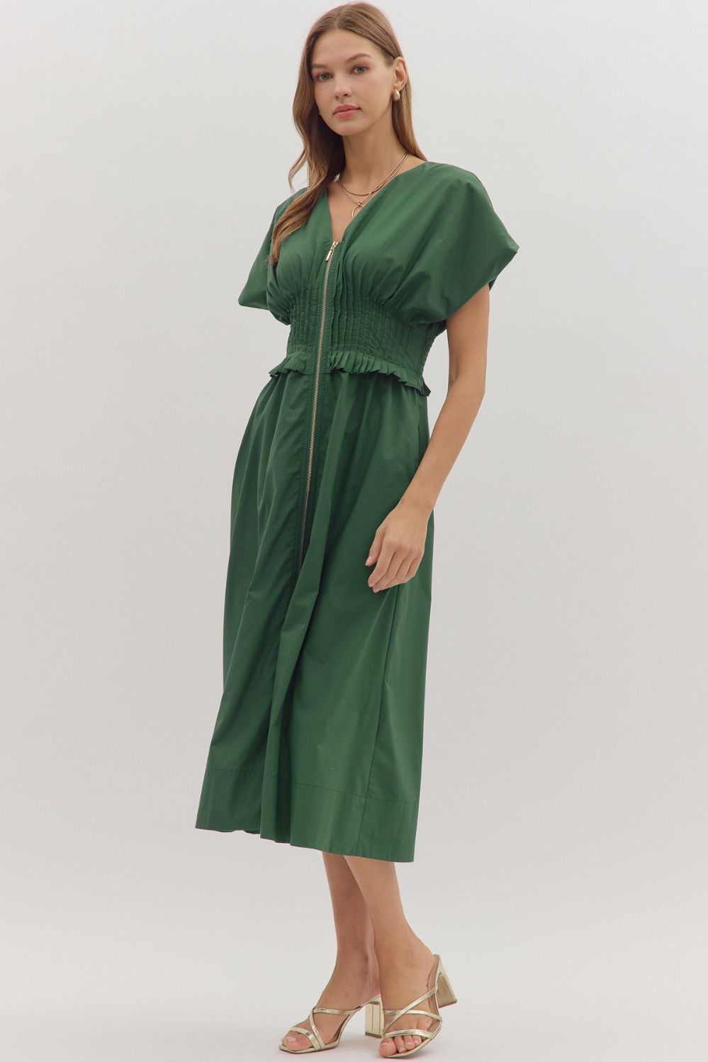 Harvest Lane Smocked Midi Dress