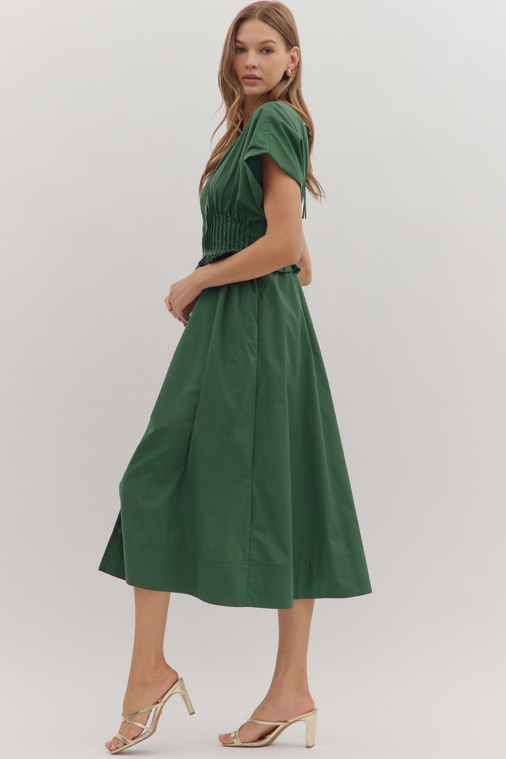 Harvest Lane Smocked Midi Dress