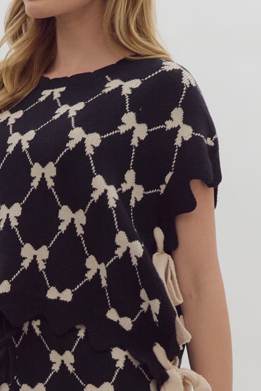 Chic Charm Bow Sweater