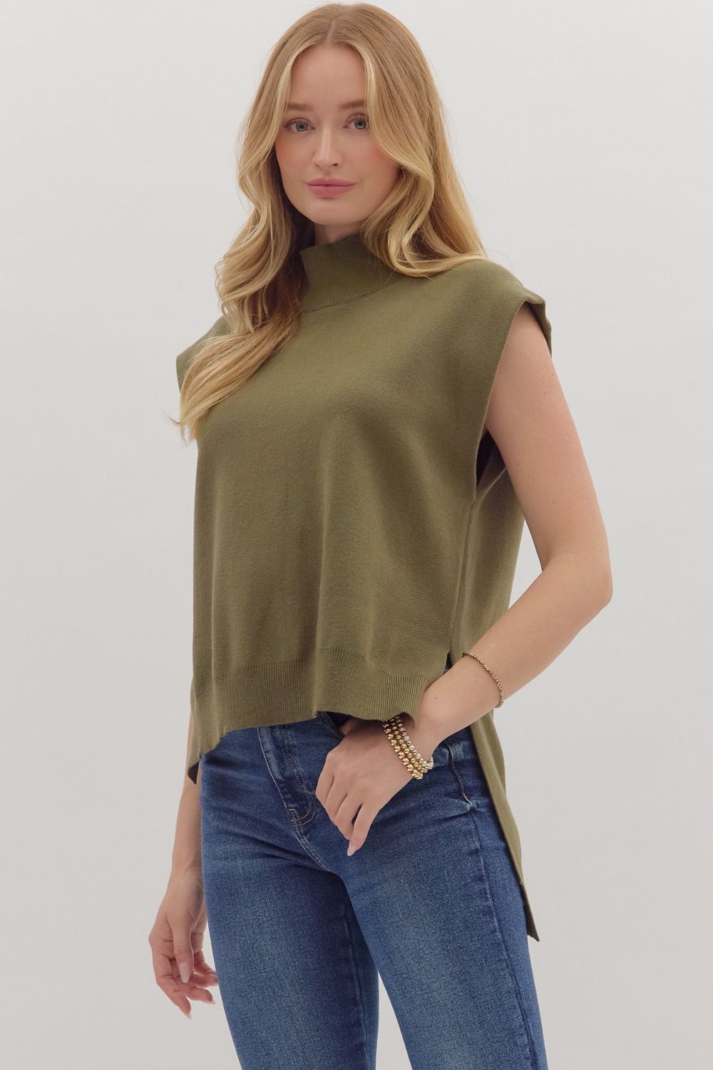 Cozy Confidence Mock Neck Sweater - Simply Polished Boutique