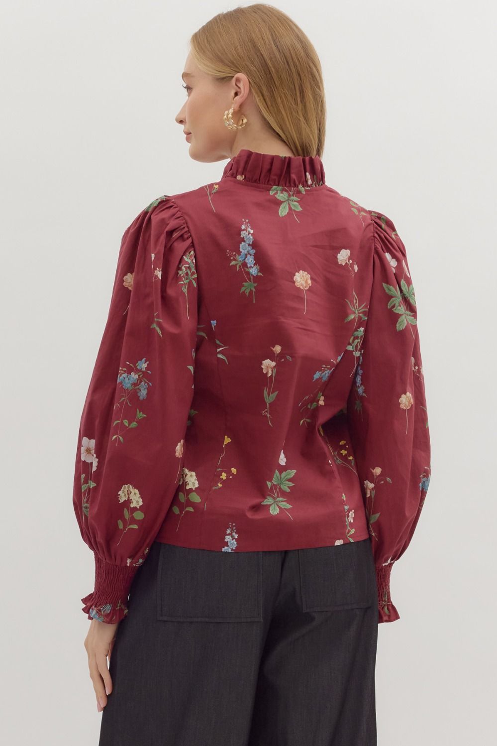 Harvest Bloom Smocked Blouse