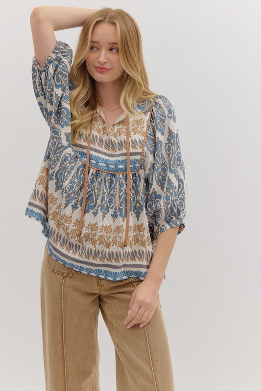 Harper Tie-Front Top