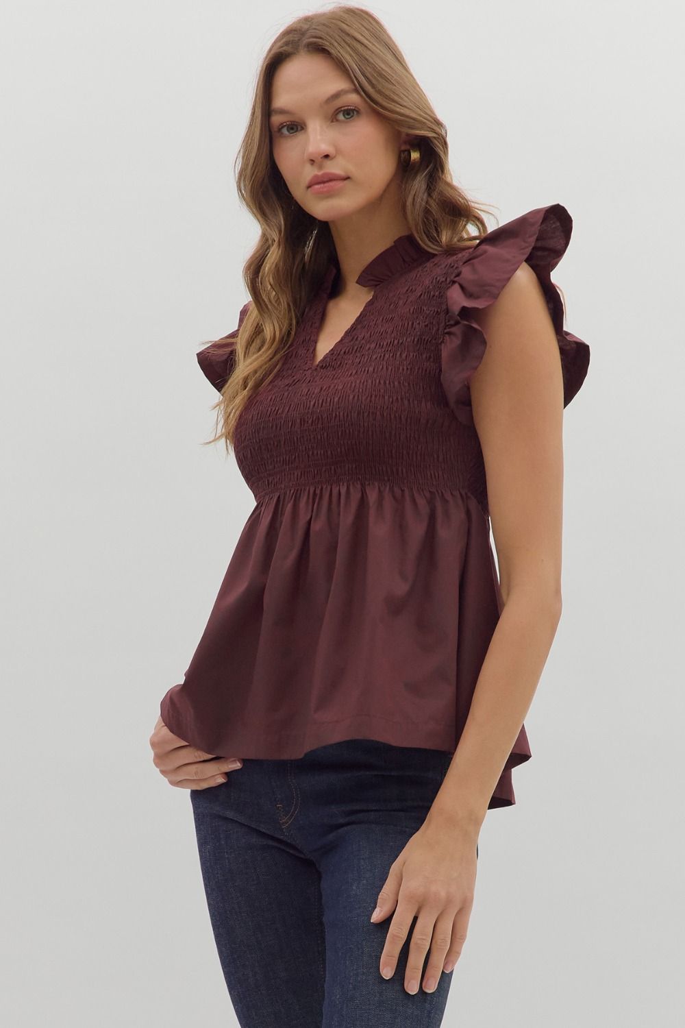 Autumn Bloom Peplum Top - Simply Polished Boutique