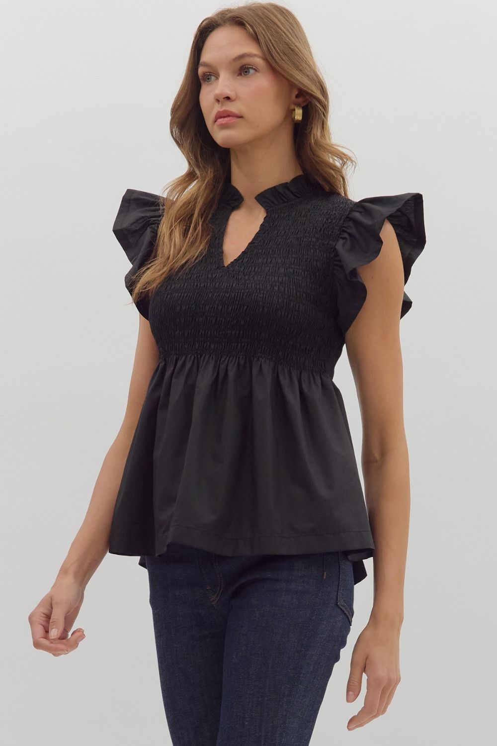 Autumn Bloom Peplum Top