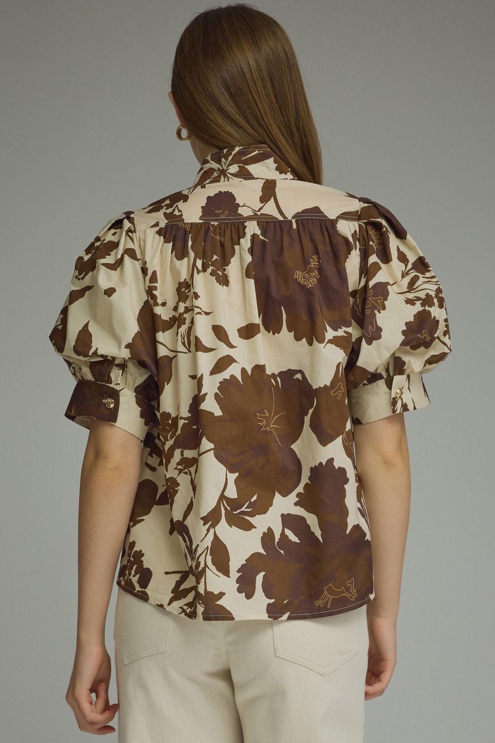 Mocha Muse Floral Top