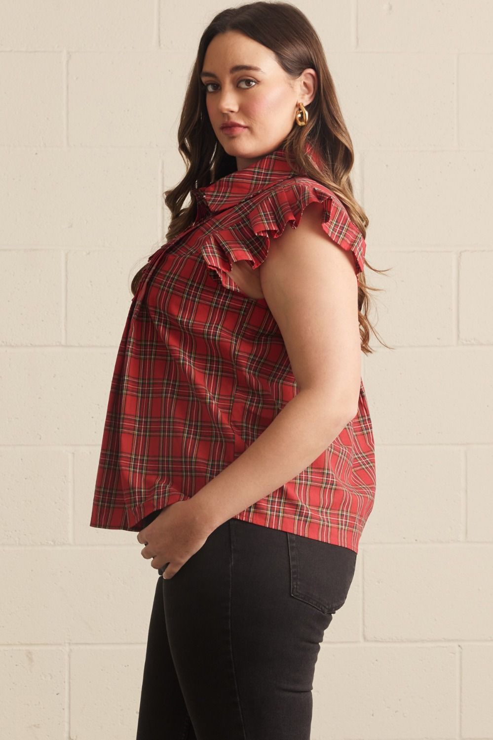 Holiday Charm Plaid Top