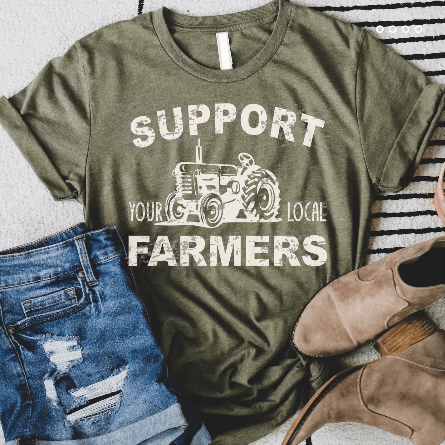Support Your Local Farmer Graphic Tee - Simply Polished Boutique