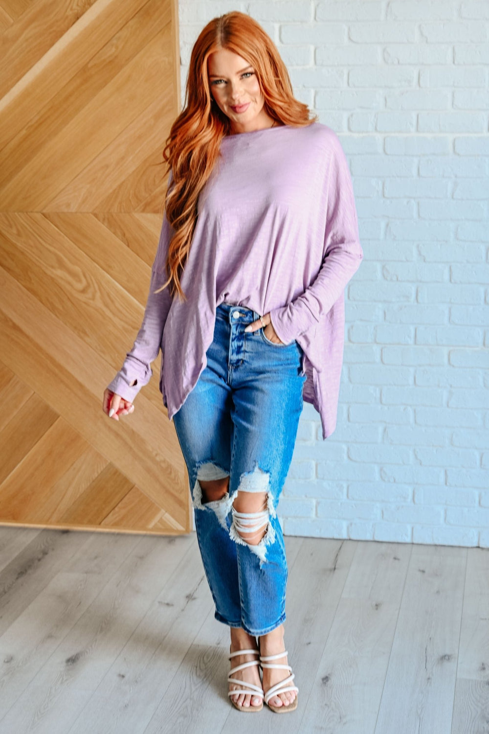 Face It Together Step Hem Pullover - Simply Polished Boutique