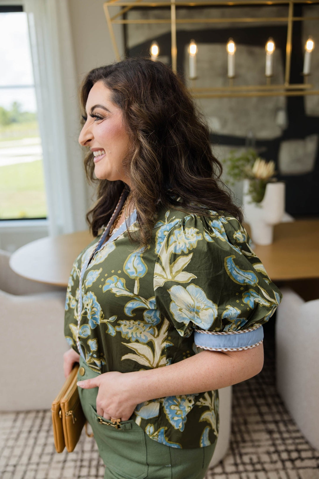 First Bell Floral Blouse - Simply Polished Boutique