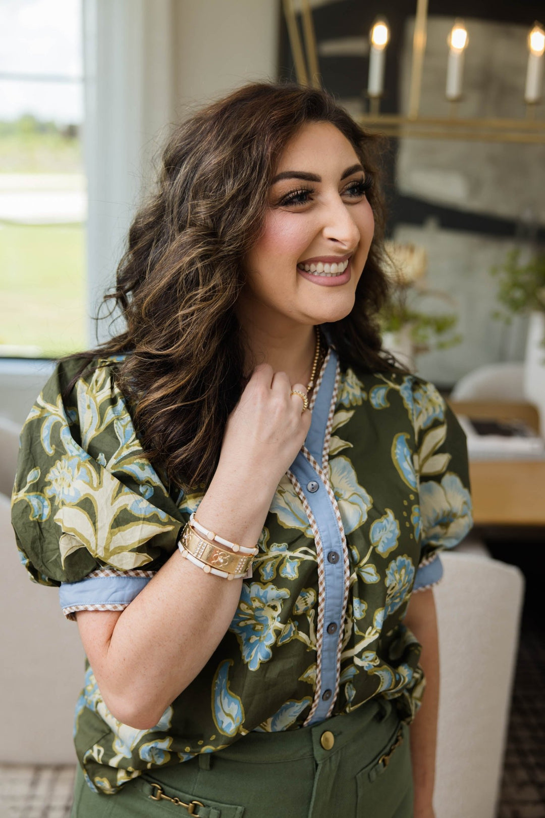First Bell Floral Blouse - Simply Polished Boutique