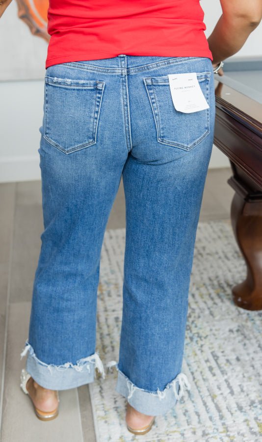 Flying Monkey Mid RIse Jean - Simply Polished Boutique