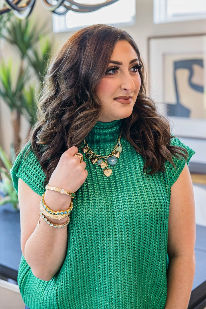 Golden Hour Metallic Top - Simply Polished Boutique