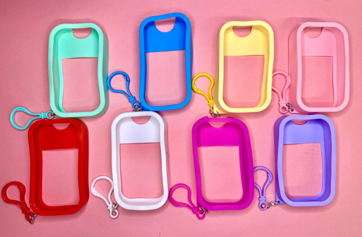 Hand Sanitizer Holder Keychain - Simply Polished Boutique