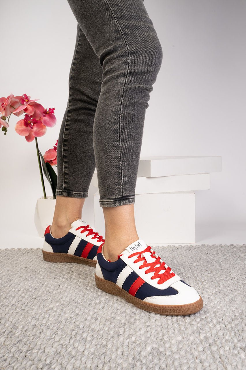 Heads Up Red, White, & Blue Shoes - Simply Polished Boutique