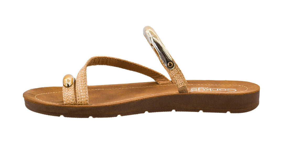 Hit The Strip Raffia Sandal by Corkys - Simply Polished Boutique