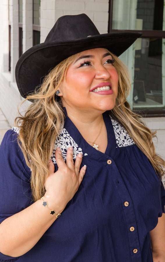 Jane Top - Navy - Simply Polished Boutique