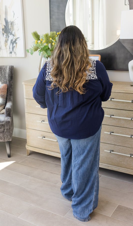 Jane Top - Navy - Simply Polished Boutique