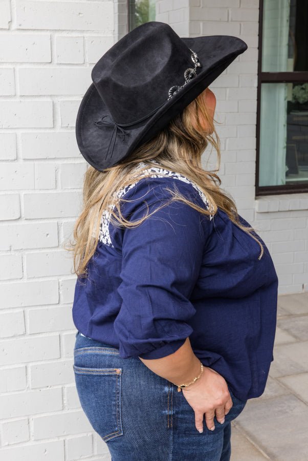 Jane Top - Navy - Simply Polished Boutique