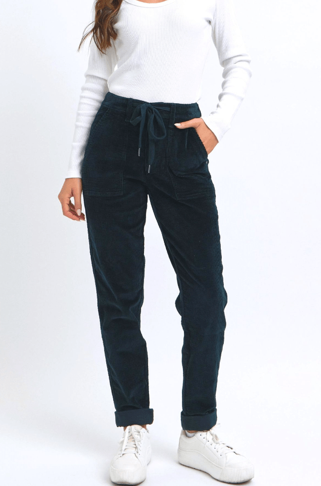 JB HW Corduroy Cuffed Jogger - Simply Polished Boutique