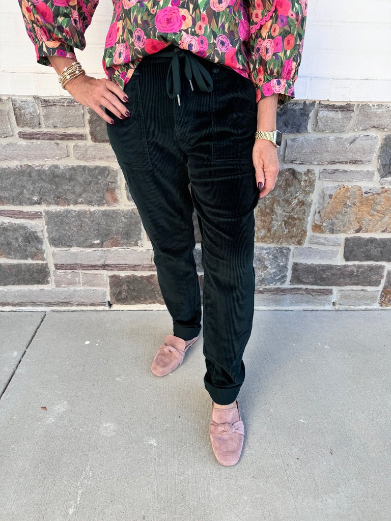 JB HW Corduroy Cuffed Jogger - Simply Polished Boutique