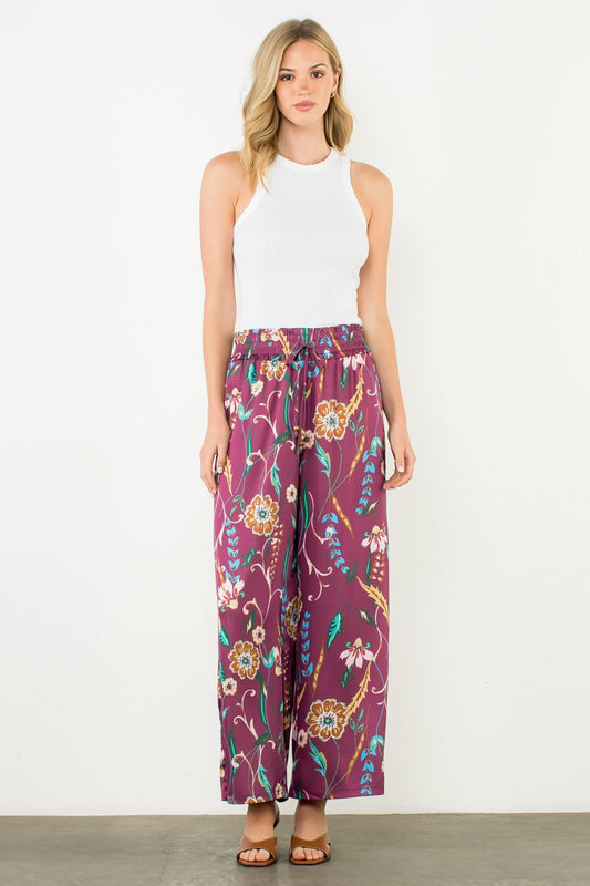 Autumn Bloom Wide Leg Pants