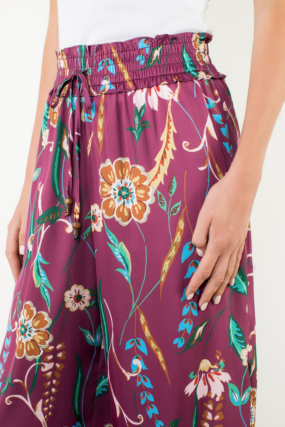 Autumn Bloom Wide Leg Pants