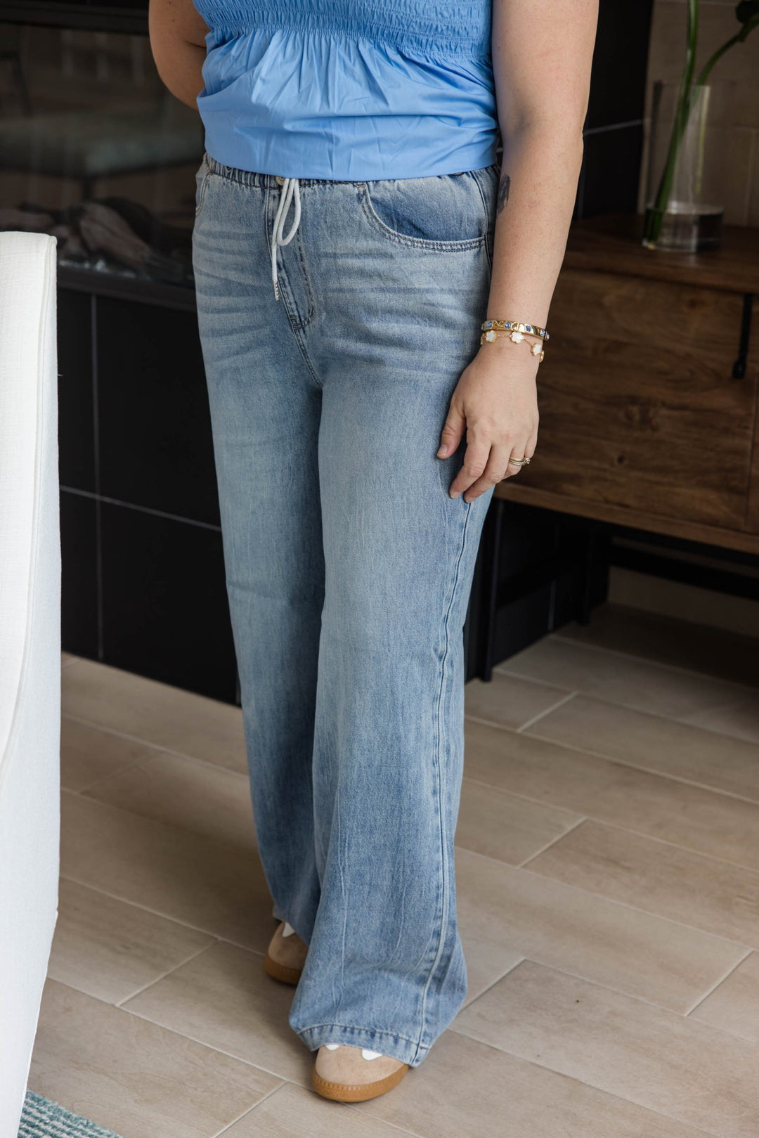 Judy Blue Featherweight Palazzo Pants - Simply Polished Boutique