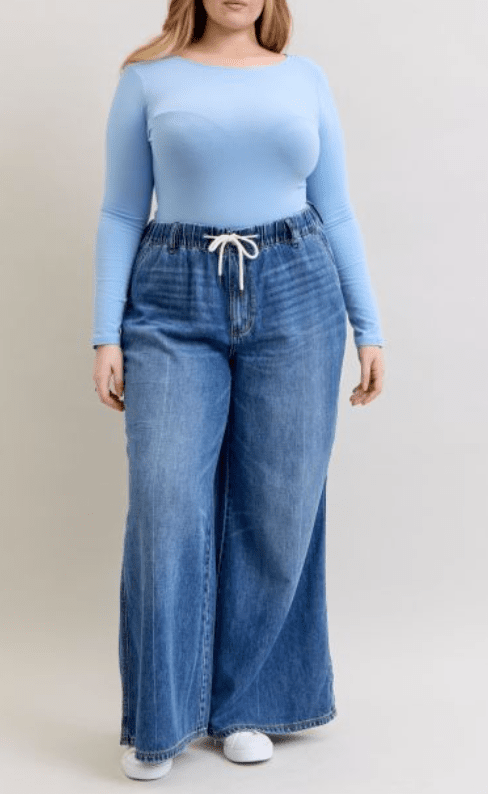 Judy Blue HW Palazzo Featherweight Jeans - Simply Polished Boutique