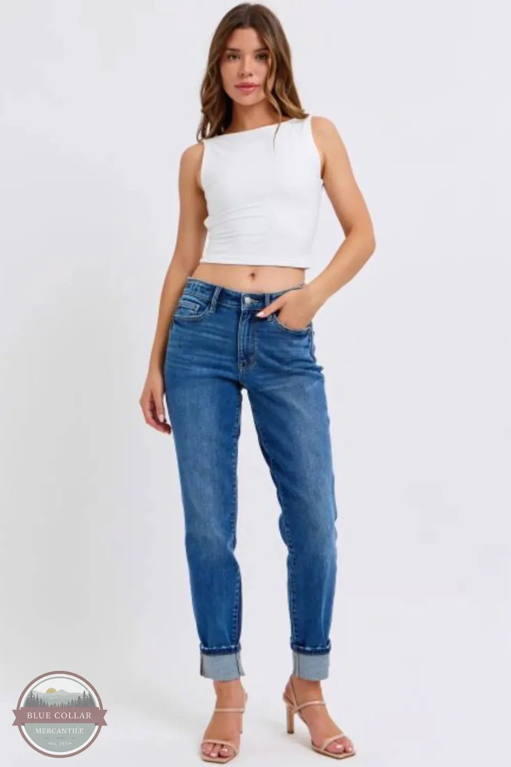 Judy Blue MR Vintage Wash Boyfriend - Simply Polished Boutique