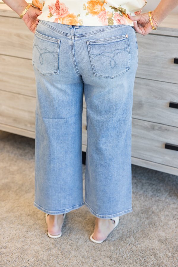 Judy Blue Vintage Wide Crop Denim - Simply Polished Boutique