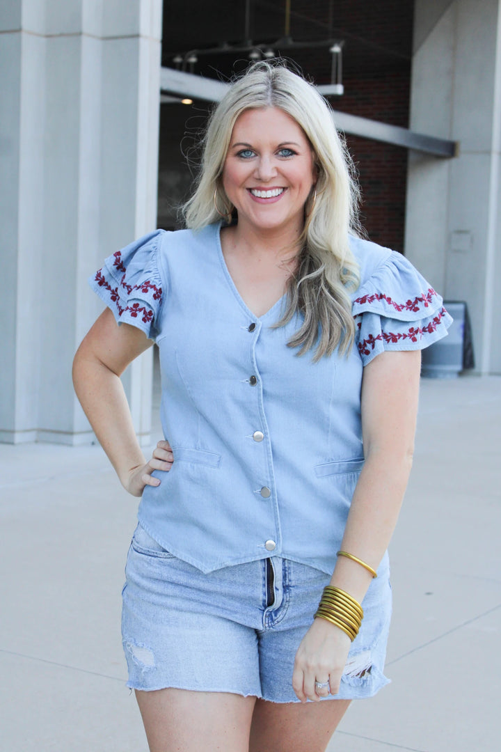 Karly Top - Maroon - Simply Polished Boutique