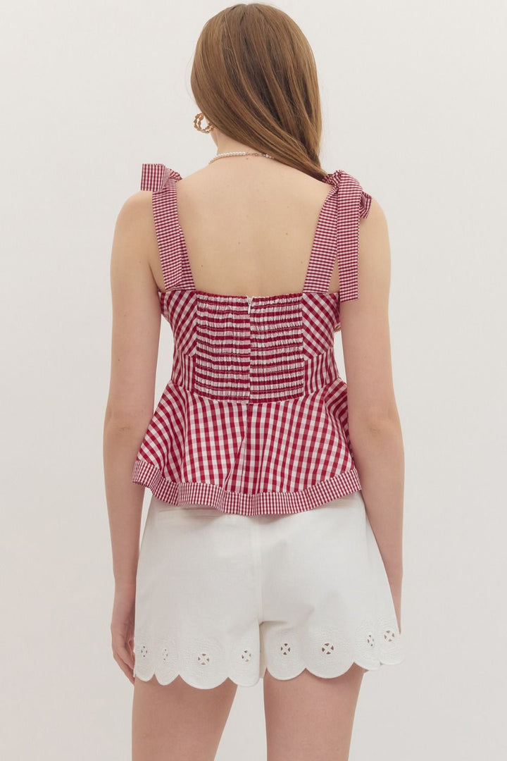 Liberty Belle Gingham Top - Simply Polished Boutique