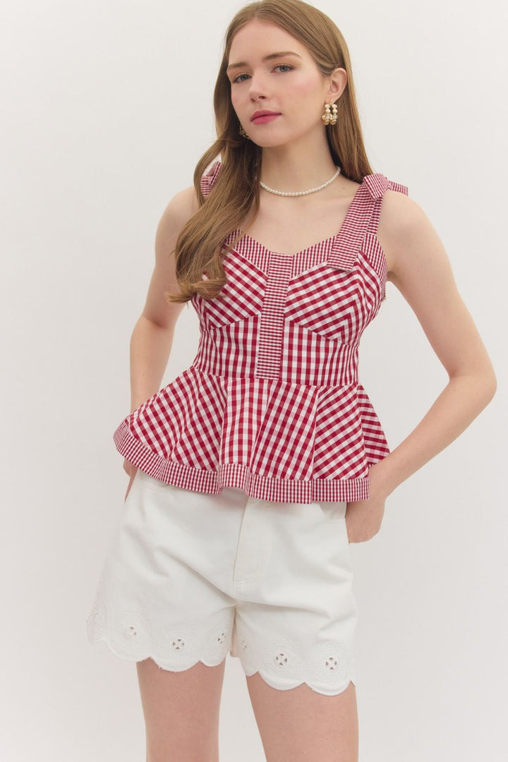 Liberty Belle Gingham Top - Simply Polished Boutique