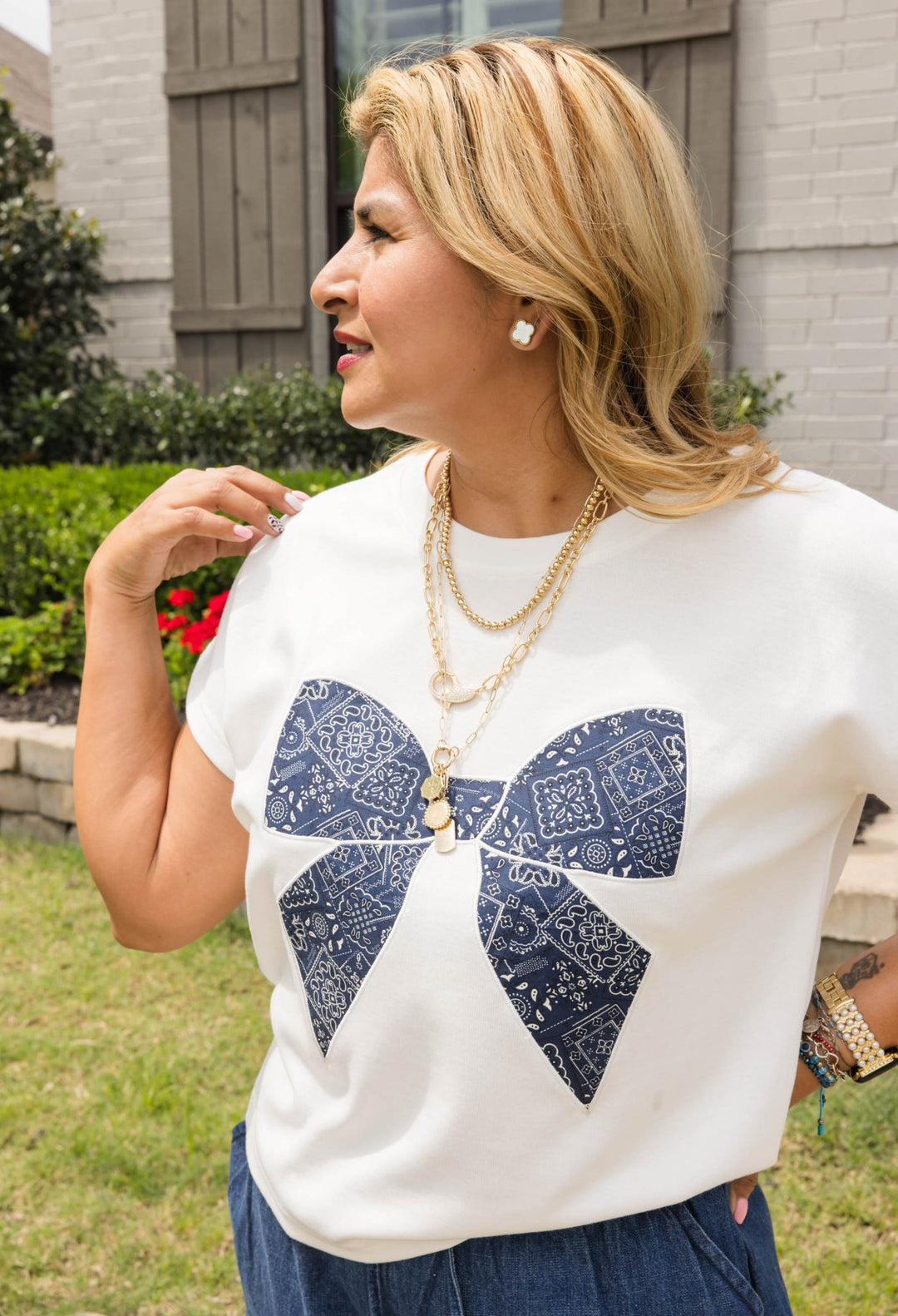 Liberty Bow Tee - Simply Polished Boutique