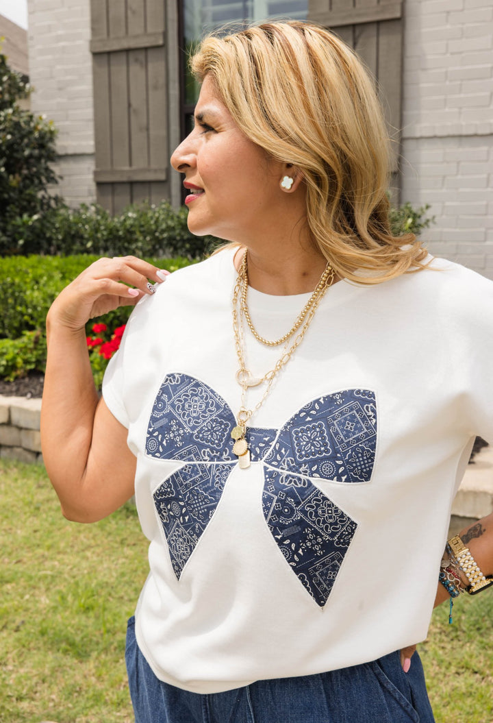 Liberty Bow Tee - Simply Polished Boutique