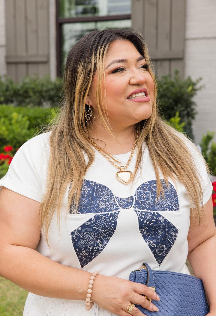 Liberty Bow Tee - Simply Polished Boutique