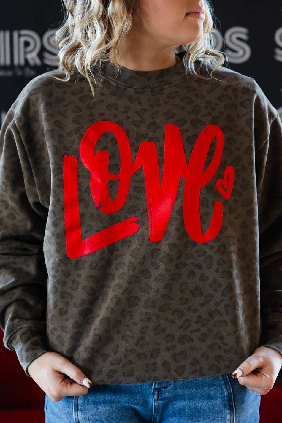 Love Leopard - Valentines Sweatshirt - Simply Polished Boutique