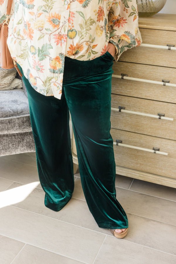 Luxe Affair Velvet Pants - Simply Polished Boutique