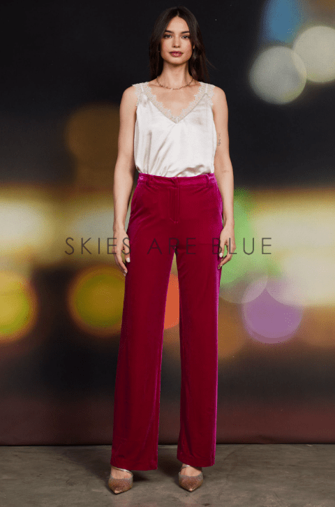 Luxe Affair Velvet Pants - Simply Polished Boutique